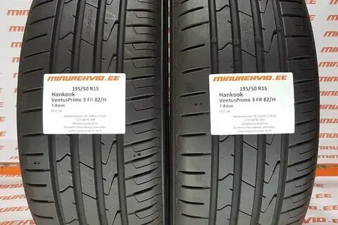 Kasutatud suverehv 195/50R15 Hankook Ventus Prime 3 FR 82/H