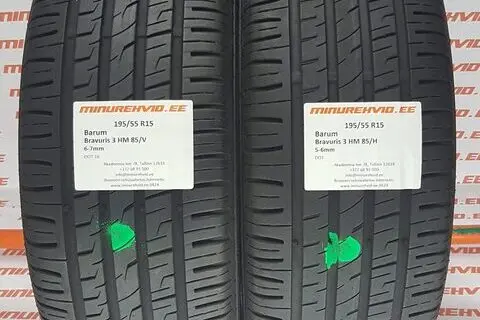 Kasutatud suverehv 195/55R15 Barum Bravuris 3 HM 85/H