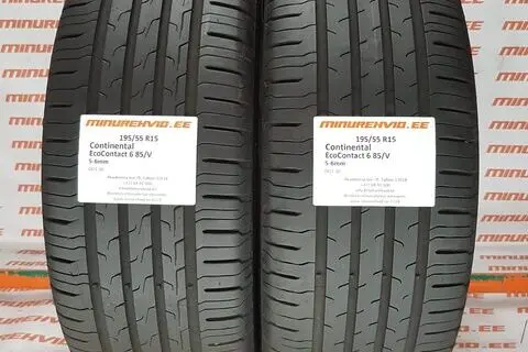Kasutatud suverehv 195/55R15 Continental EcoContact 6 85/V