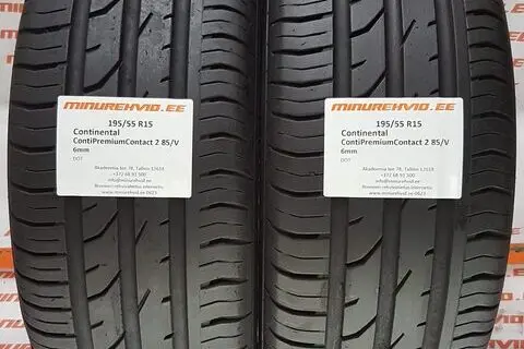 Kasutatud suverehv 195/55R15 Continental ContiPremiumContact 2 85/V/H