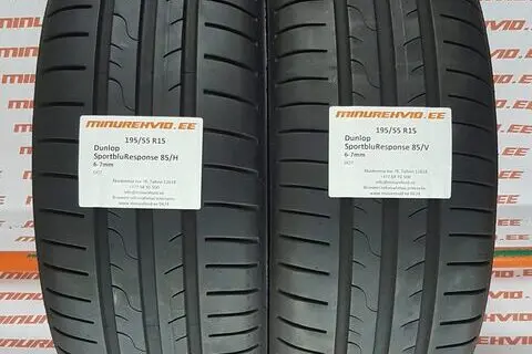 Kasutatud suverehv 195/55R15 Dunlop SportbluResponse 85/H