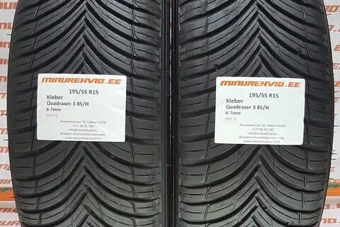 Kasutatud suverehv 195/55R15 Kleber Quadraxer 3 85/H