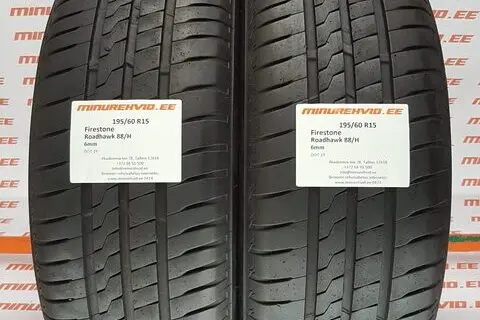 Kasutatud suverehv 195/60R15 Firestone Roadhawk 88/H