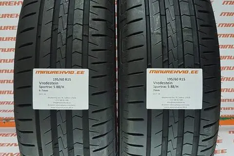 Kasutatud suverehv 195/60R15 Vredestein Sportrac 5 88/H