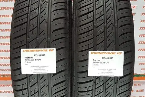 Kasutatud suverehv 195/65R15 Barum Brillantis 2 91/T