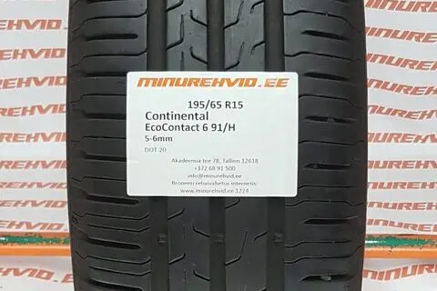 Kasutatud suverehv 195/65R15 Continental EcoContact 6 91/H