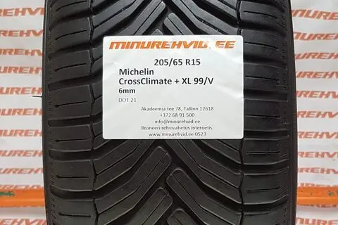 Kasutatud suverehv 205/65R15 Michelin CrossClimate + XL 99/V