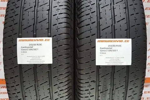 Kasutatud suverehv 215/65R15 Continental Vanco 2 104/102 T