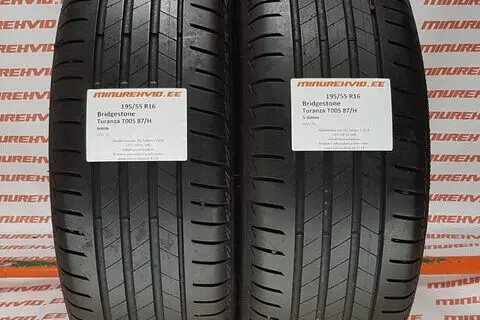Kasutatud suverehv 195/55R16 Bridgestone Turanza T005 87/H