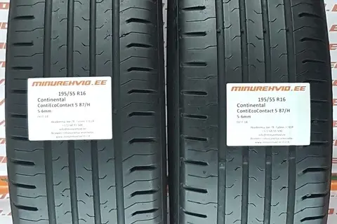 Kasutatud suverehv 195/55R16 Continental ContiEcoContact 5 87/H/
