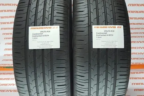 Kasutatud suverehv 195/55R16 Continental EcoContact 6 87/H