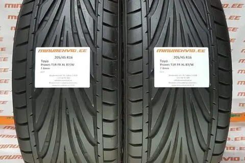 Kasutatud suverehv 205/45R16 TOYO Proxes T1R FR XL 87/W