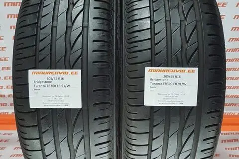 Kasutatud suverehv 205/55R16 Bridgestone Turanza ER300 FR 91/V
