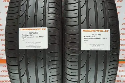Used summer tire 205/55R16 Continental ContiPremiumContact 2 91/H/V