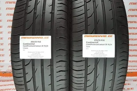 Used summer tire 205/55R16 Continental ContiPremiumContact 2E 91/H