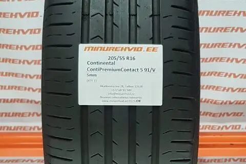 Used summer tire 205/55R16 Continental ContiPremiumContact 5 91/V