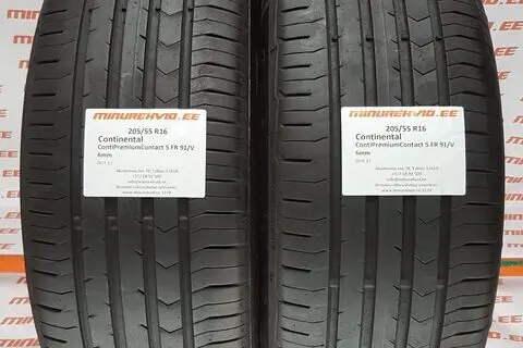 Used summer tire 205/55R16 Continental ContiPremiumContact 5 FR 91/V-