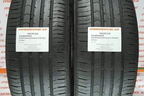 Used summer tire 205/55R16 Continental ContiPremiumContact 5 FR 91/V/