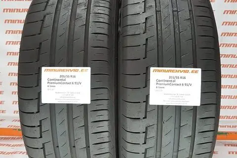 Used summer tire 205/55R16 Continental PremiumContact 6 91/V