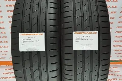 Used summer tire 205/55R16 Continental PremiumContact 7 91/V