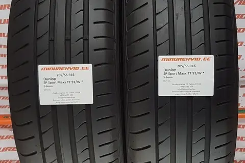 Used summer tire 205/55R16 Dunlop SP Sport Maxx TT 91/W *