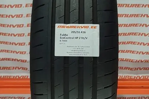 Used summer tire 205/55R16 Fulda EcoControl HP 2 91/V/H