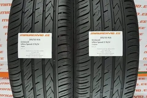 Used summer tire 205/55R16 Gislaved Ultra Speed 2 91/V