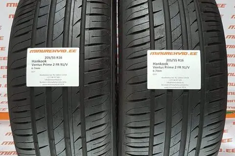 Used summer tire 205/55R16 Hankook Ventus Prime 2 FR 91/V