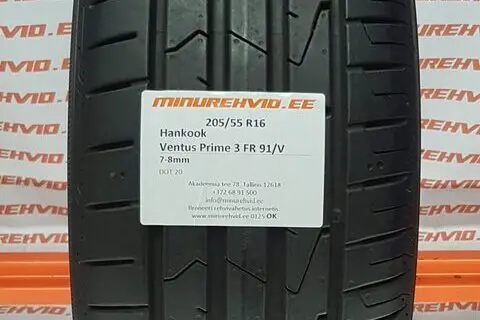 Used summer tire 205/55R16 Hankook Ventus Prime 3 FR 91/V