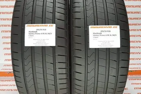 Used summer tire 205/55R16 Hankook Ventus Prime 4 FR XL 94/V