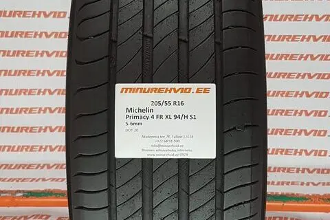 Used summer tire 205/55R16 Michelin Primacy 4 FR XL 94/H