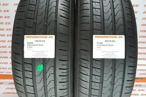 Kasutatud suverehv 205/55R16 Pirelli Cinturato P7 91/V