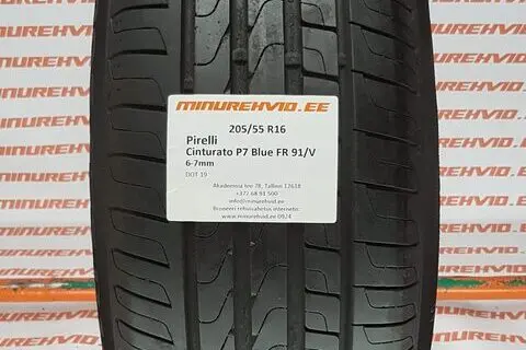 Kasutatud suverehv 205/55R16 Pirelli Cinturato P7 Blue FR 91/V
