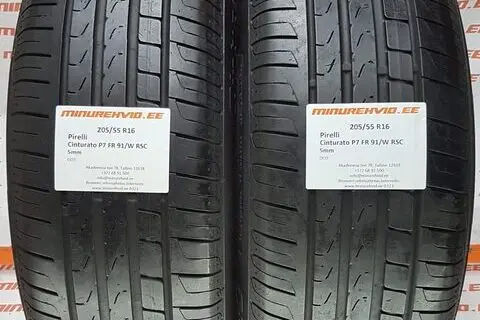 Kasutatud suverehv 205/55R16 Pirelli Cinturato P7 FR 91/W RSC