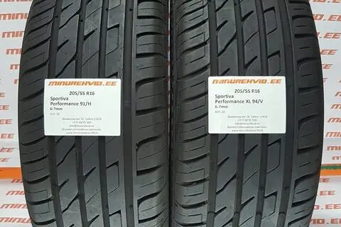Kasutatud suverehv 205/55R16 Performance 91/H XL 94/V