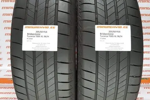 Kasutatud suverehv 205/60R16 Bridgestone Turanza T005 XL 96/H
