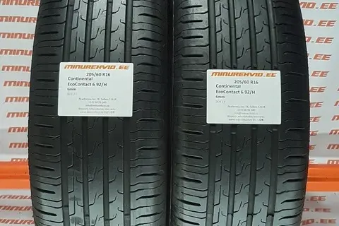 Kasutatud suverehv 205/60R16 Continental EcoContact 6 92/H