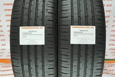 Kasutatud suverehv 205/60R16 Continental ContiPremiumContact 5 XL 96/V