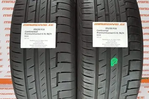 Kasutatud suverehv 205/60R16 Continental PremiumContact 6 XL 96/H/