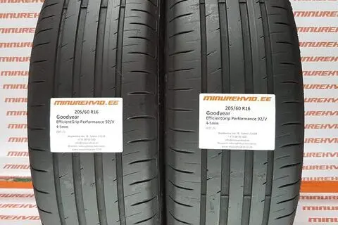 Kasutatud suverehv 205/60R16 GoodYear EfficientGrip Performance 92/V/