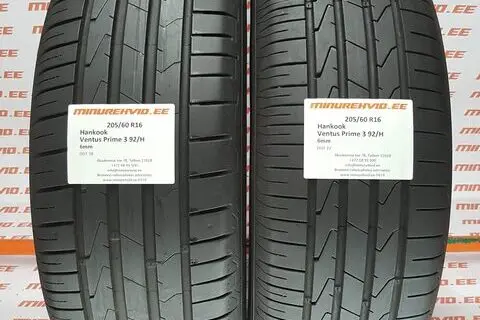 Kasutatud suverehv 205/60R16 Hankook Ventus Prime 3 92/H/