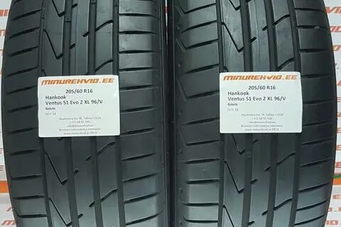 Kasutatud suverehv 205/60R16 Hankook Ventus S1 Evo 2 XL 96/V