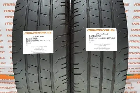 Kasutatud suverehv 205/65R16 Continental ContiVanContact 200 107/105 T