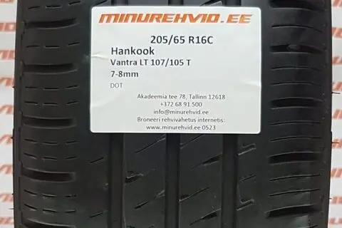 Kasutatud suverehv 205/65R16 Hankook Vantra LT 107/105 T.