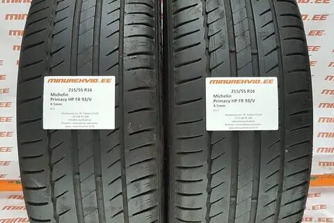 Kasutatud suverehv 215/55R16 Michelin Primacy HP FR 93/V