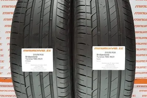 Kasutatud suverehv 215/60R16 Bridgestone Turanza T001 95/V