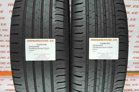 Kasutatud suverehv 215/60R16 Continental ContiEcoContact 5 95/V