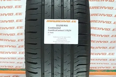 Kasutatud suverehv 215/60R16 Continental ContiEcoContact 5 95/H