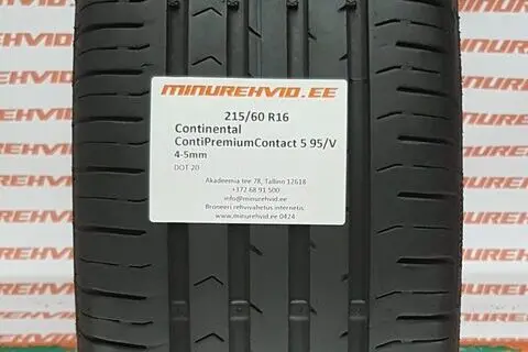 Kasutatud suverehv 215/60R16 Continental ContiPremiumContact 5 95/V