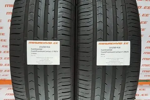 Kasutatud suverehv 215/60R16 Continental ContiPremiumContact 5 XL 99/V/H